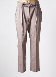 Pantalon droit stretch taille haute gris SUMMUM femme
