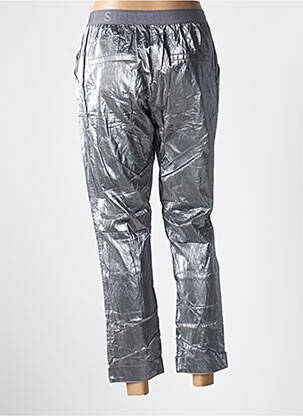 Pantalon 7/8 taille haute taille haute argent SUMMUM femme