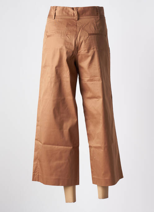 Pantalon 7/8 taille haute taille haute beige ICHI femme