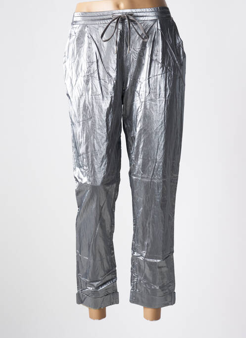 Pantalon 7/8 argent SUMMUM pour femme