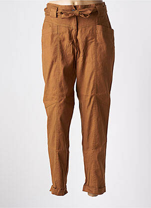 Pantalon slim poches marron SUMMUM femme