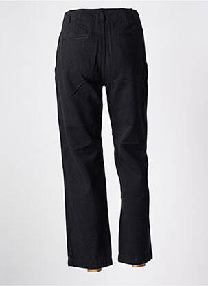 Pantalon 7/8 fermeture zippée sous rabat boutonné noir LABDIP femme