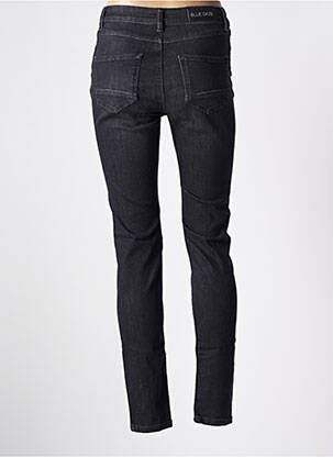 Pantalon chino fermeture zippée sous rabat boutonné noir BLUE DAZE femme