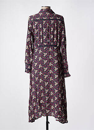 Robe longue manches longues manches longues bleu SEE U SOON femme