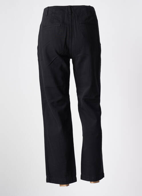 Pantalon 7/8 fermeture zippée sous rabat boutonné noir LABDIP femme