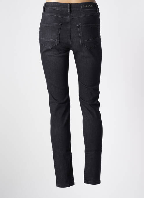 Pantalon chino fermeture zippée sous rabat boutonné noir BLUE DAZE femme