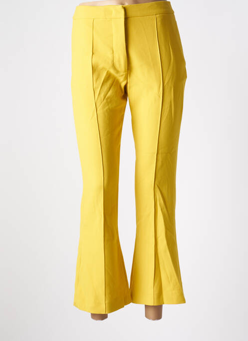 Pantalon 7/8 jaune MALIPARMI pour femme