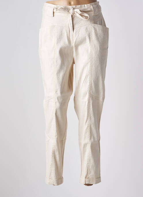 Pantalon slim beige SUMMUM pour femme