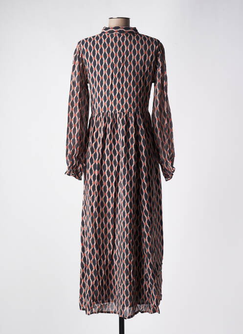 Robe mi-longue noir MAISON HOTEL femme