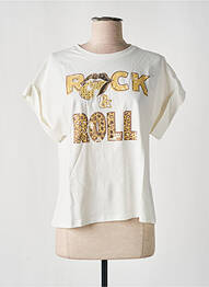 T-shirt coupe droite manches courtes blanc NINETTE femme