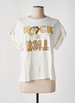 T-shirt coupe droite manches courtes blanc NINETTE femme