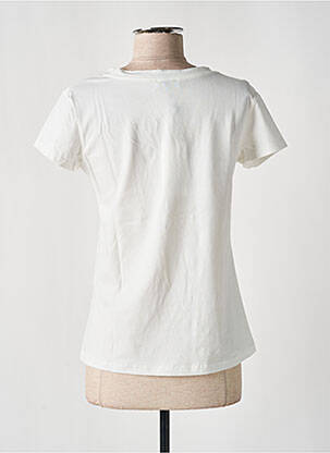 T-shirt stretch manches courtes blanc NINETTE femme