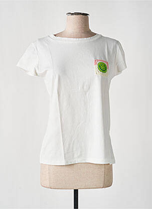 T-shirt coupe cintrée manches courtes blanc NINETTE femme
