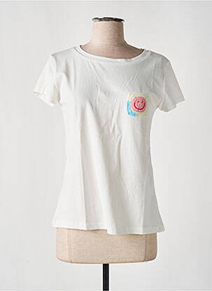 T-shirt coupe cintrée manches courtes blanc NINETTE femme