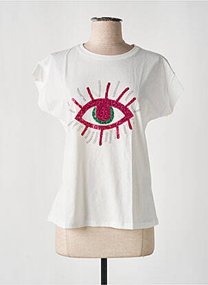 T-shirt imprimé fantaisie manches courtes rose NINETTE femme