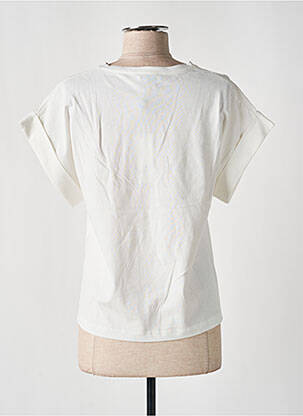 T-shirt imprimé fantaisie manches courtes blanc NINETTE femme