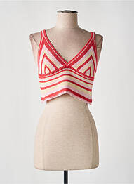Pull coupe cintrée fines bretelles rose ONLY femme