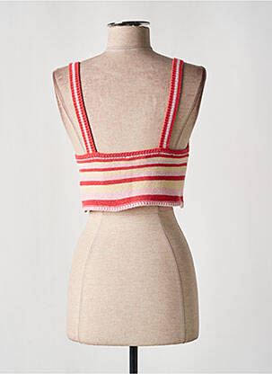 Pull coupe cintrée fines bretelles rose ONLY femme