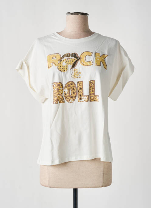 T-shirt coupe droite manches courtes blanc NINETTE femme