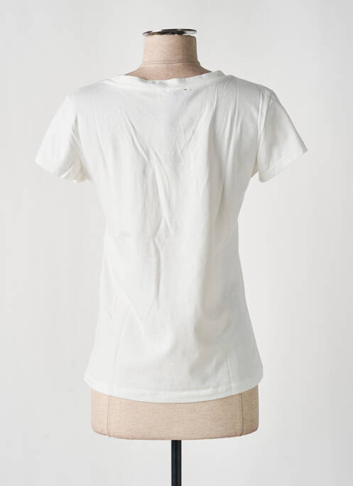 T-shirt coupe cintrée manches courtes blanc NINETTE femme