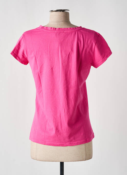 T-shirt coupe droite manches courtes rose NINETTE femme
