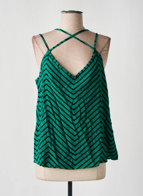 Top coupe fluide fines bretelles vert ONLY femme