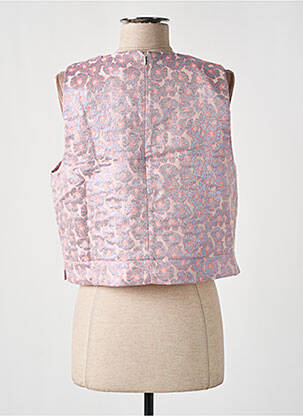 Top stretch sans manche rose OPULLENCE femme