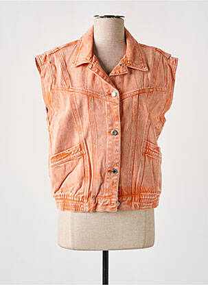 Veste casual poches orange CIMINY femme