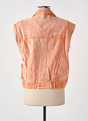 Veste casual poches orange CIMINY femme