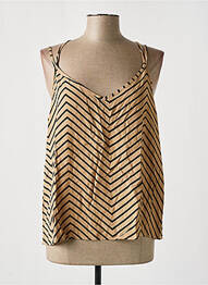 Top manches bretelles ajustables fines bretelles beige ONLY femme