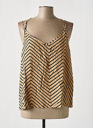 Top manches bretelles ajustables fines bretelles beige ONLY femme
