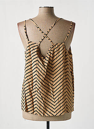 Top manches bretelles ajustables fines bretelles beige ONLY femme