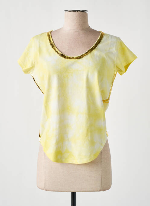 T-shirt jaune IMPREVU pour femme