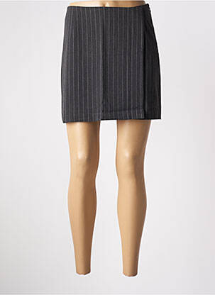 Jupe courte coupe droite gris ONLY femme