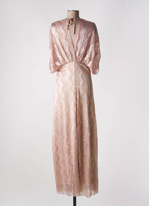 Robe longue rose HOLLY & JOEY pour femme