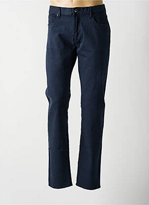 Pantalon slim fermeture zippée sous rabat boutonné bleu ARMANI EXCHANGE homme