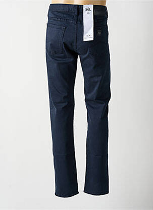 Pantalon slim fermeture zippée sous rabat boutonné bleu ARMANI EXCHANGE homme