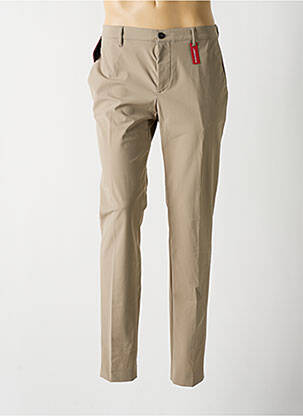 Pantalon slim fermeture zippée sous rabat boutonné gris ALBERTO homme