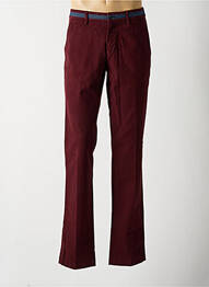Pantalon slim fermeture zippée sous rabat boutonné rouge MASON'S homme