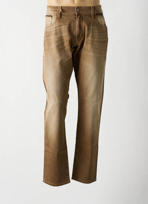 Jeans coupe slim marron MCS pour homme