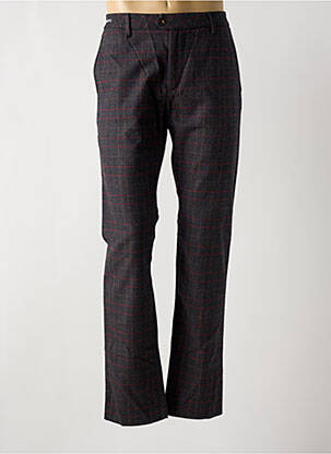 Pantalon chino tissage chiné taille normale gris TELERIA ZED homme