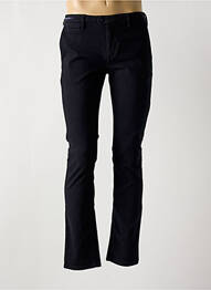 Pantalon chino tissage popeline taille normale noir TELERIA ZED homme