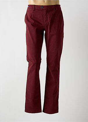 Pantalon chino stretch taille normale rouge TELERIA ZED homme