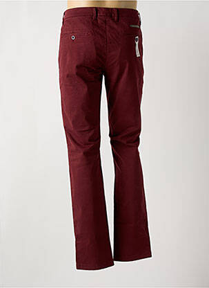 Pantalon chino stretch taille normale rouge TELERIA ZED homme