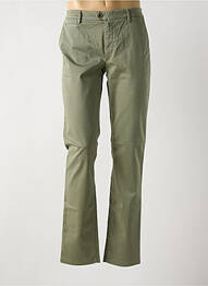 Pantalon chino stretch taille normale vert TELERIA ZED homme