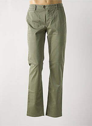 Pantalon chino stretch taille normale vert TELERIA ZED homme