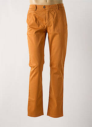 Pantalon chino stretch taille normale orange clair TELERIA ZED homme
