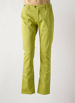 Pantalon chino tissage popeline taille normale vert TELERIA ZED homme