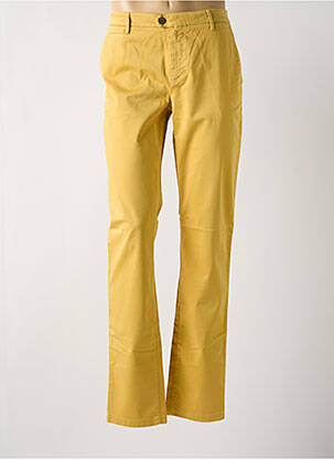 Pantalon chino stretch taille normale jaune TELERIA ZED homme
