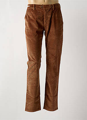 Pantalon chino stretch taille normale marron TELERIA ZED homme